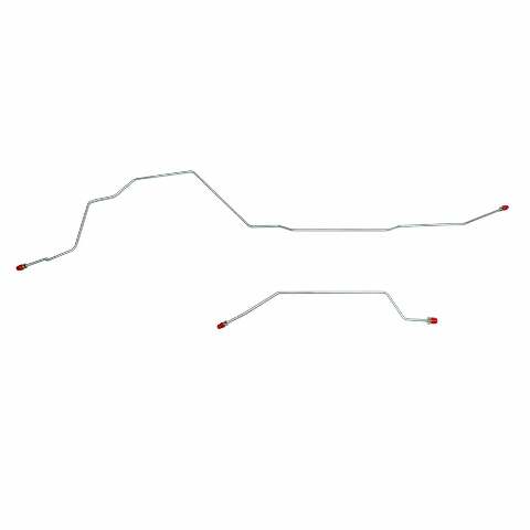 1997-2001 Ford F-150 Rear Axle Brake Lines Rear Drum Steel TRA9741OM