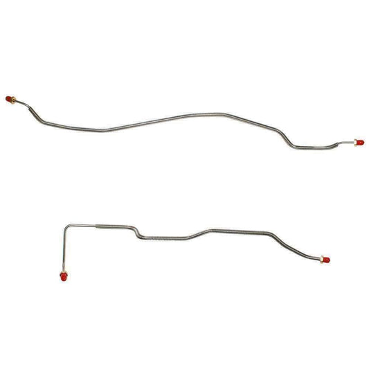 98-03 Chevrolet S10 ZR2 4WD Rear Axle Brake Line Kit Stainless TRA9803SS - Rear Lines Car Part People