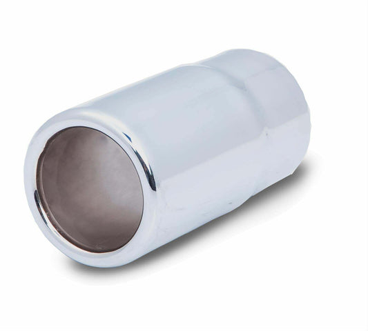 XFORCE Exhaust TS04 SS RoundRolled Edge Straight Cut Weld-On Single Exhaust Tip