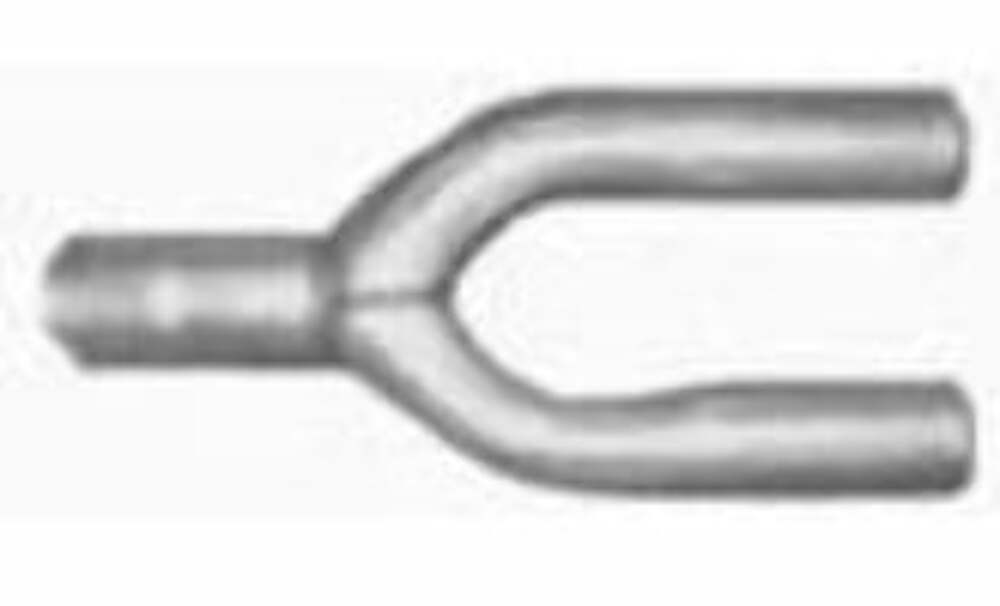 Jones Exhaust U4-3 Aluminized Stamped U-Pipe 2.5 Inlet, 2.25 Dual Outlet