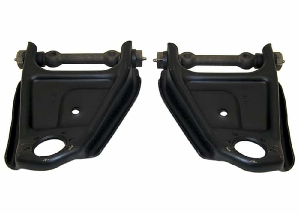 Fits 1969-1972 Chevrolet Blazer; Upper Front Control Arms - Pair - Black UCA6772