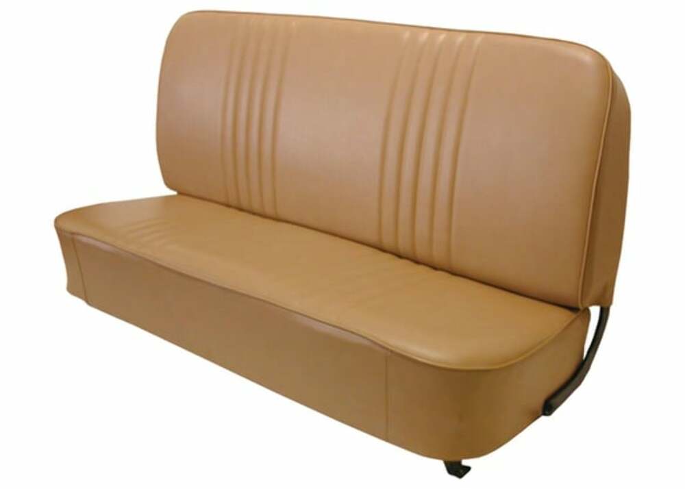 Fits 47-54 Chevrolet Truck "Original" Style Seat-All Vinyl-Pleated UPH5500SADDLE