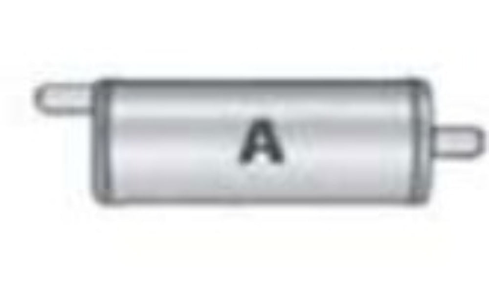 Jones Exhaust V411A V Power Series Muffler 1.75 Inlet, 1.75 Outlet