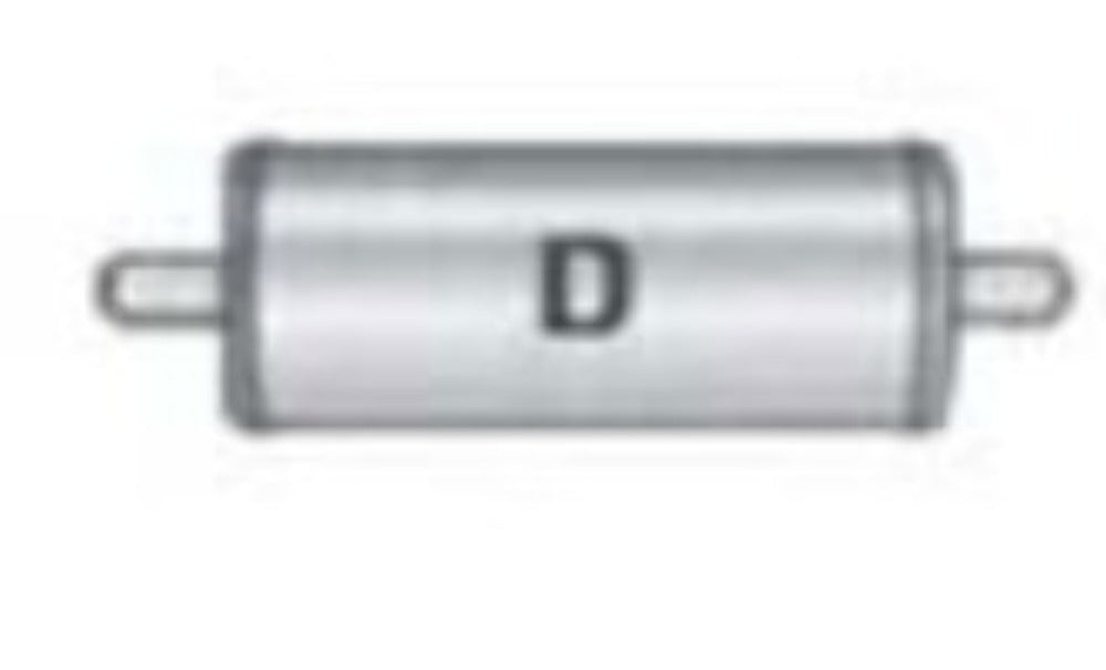 Jones Exhaust V413D V Power Series Muffler 2.25 Inlet, 2.25 Outlet