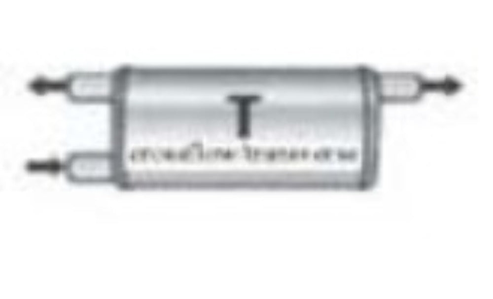 Jones Exhaust V4143T V Power Series Muffler 2.5 Inlet, 2.25 Outlet