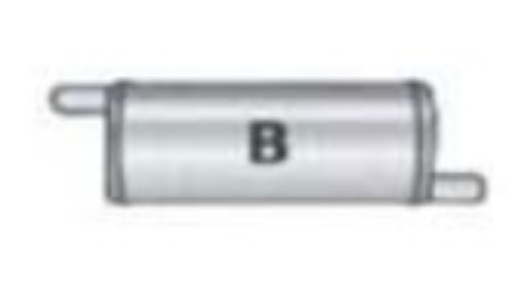 Jones Exhaust V414B V Power Series Muffler 2.5 Inlet, 2.5 Outlet