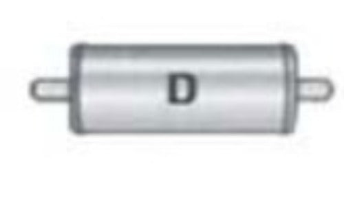 Jones Exhaust V416D V Power Series Muffler 3 Inlet, 3 Outlet