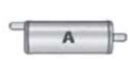 Jones Exhaust V417A V Power Series Muffler 3.5 Inlet, 3.5 Outlet