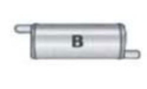 Jones Exhaust V417B V Power Series Muffler 3.5 Inlet, 3.5 Outlet