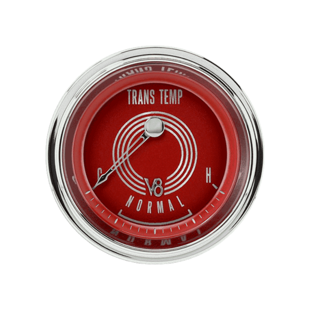 V8 Red Steelie 2 1/8" Transmission Temp V8RS27SHC