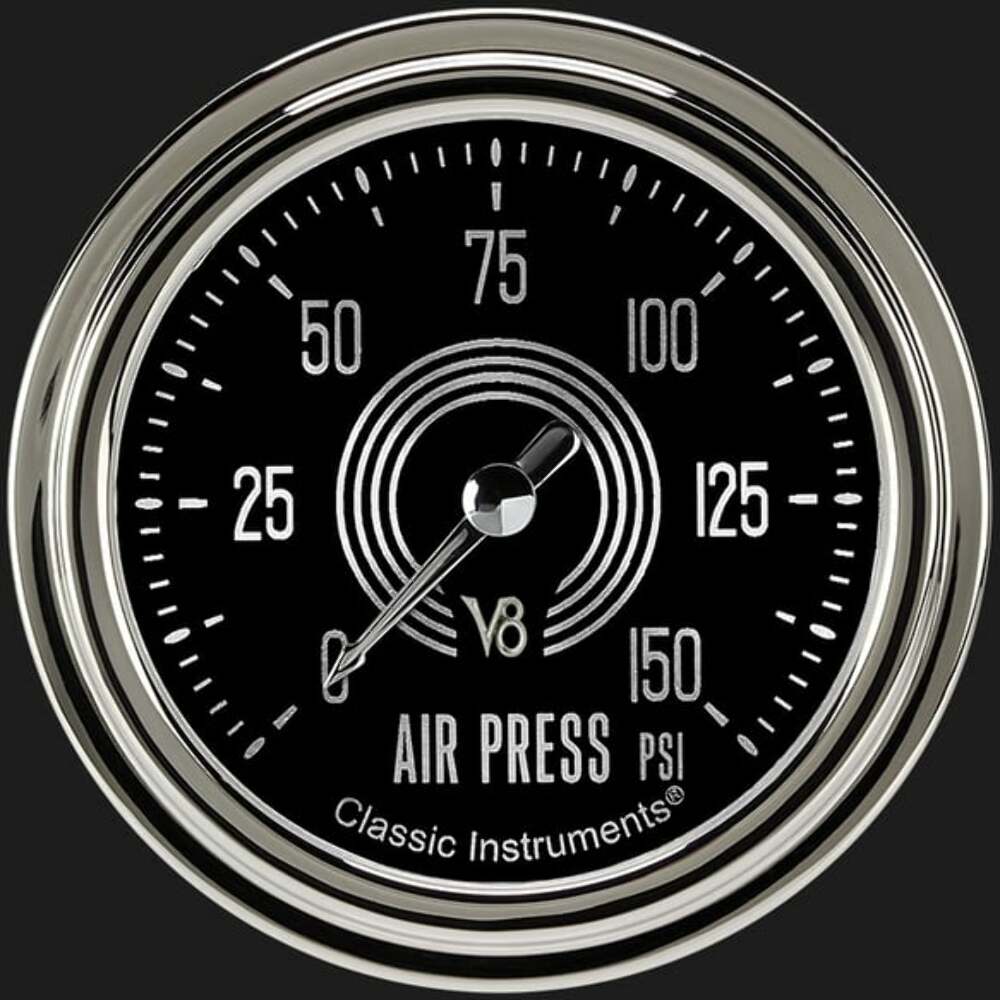 V8 Speedster 2 5/8" Air Pressure Gauge V8SR318SLC