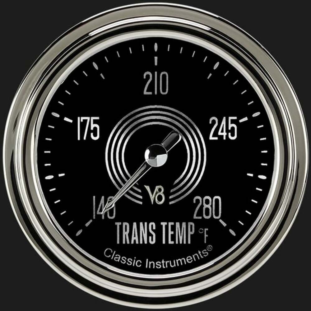 V8 Speedster 2 5/8" Transmission Temperature Gauge V8SR327SLC