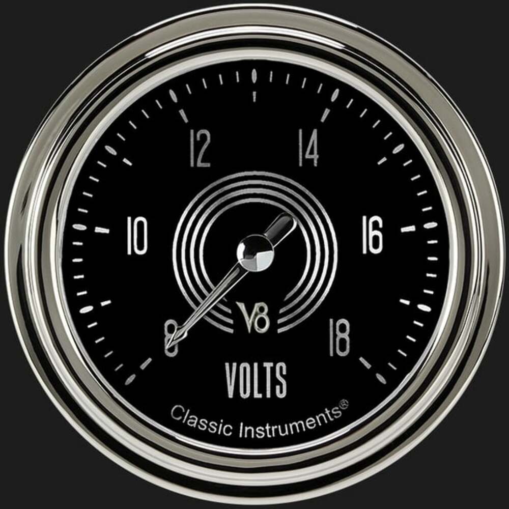 V8 Speedster 2 5/8" Voltage Gauge V8SR330SLC
