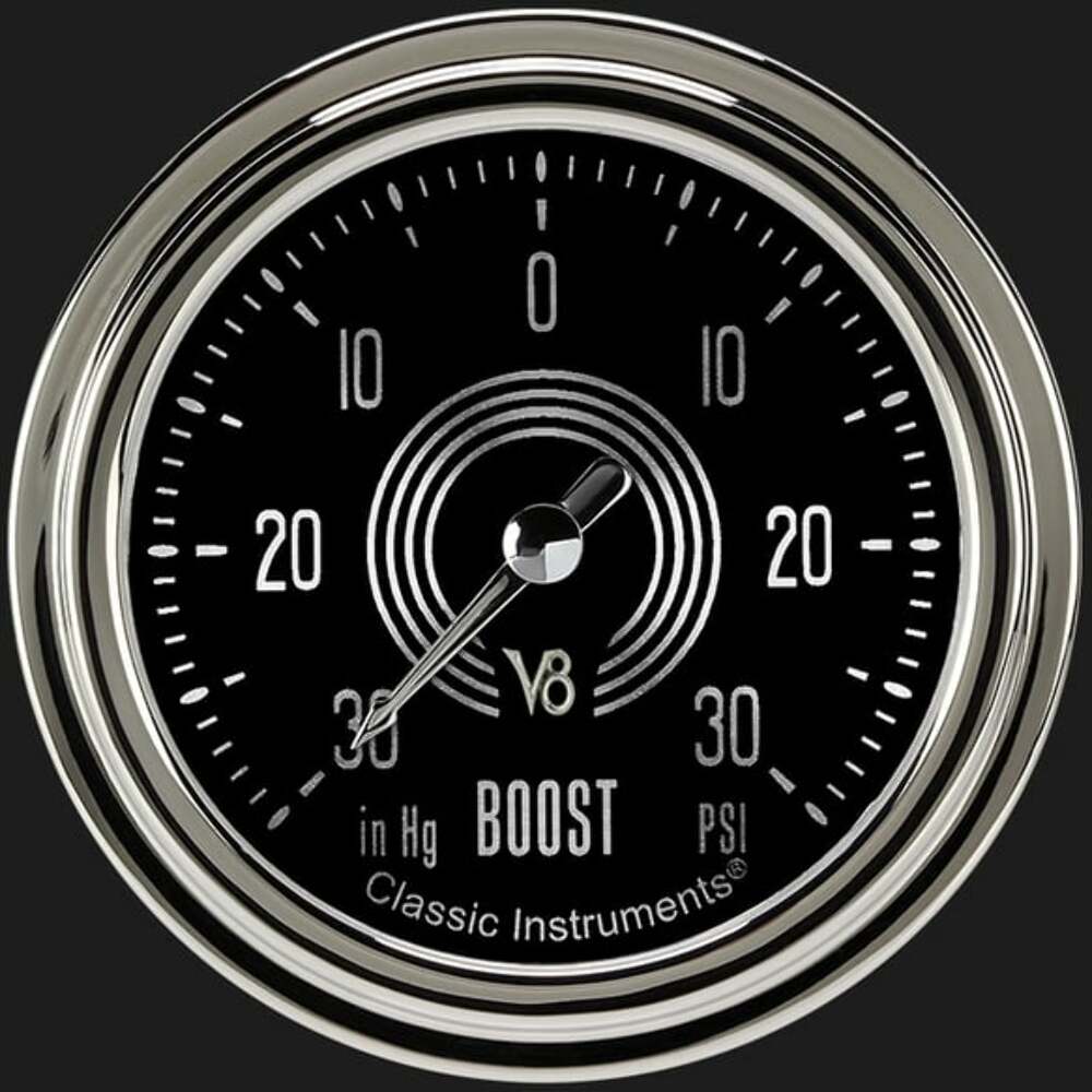 V8 Speedster 2 5/8" Boost/Vac Gauge V8SR341SLC