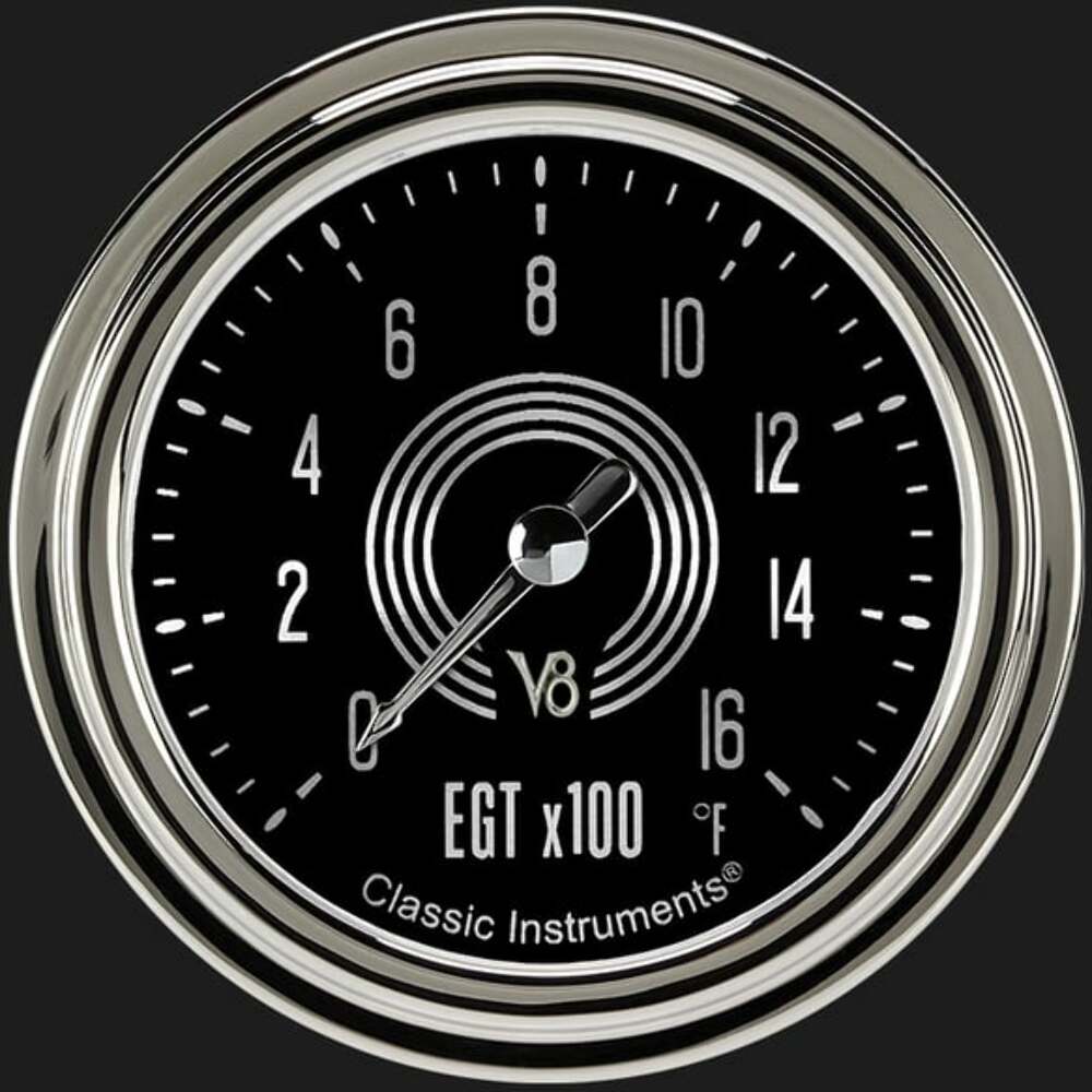 V8 Speedster 2 5/8" Exhaust Gas Temp. Gauge V8SR398SLC