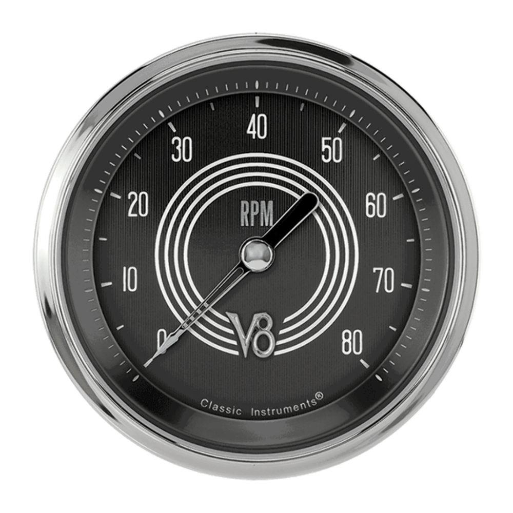 V8 Speedster 3 3/8" Tachometer V8SR80SHC