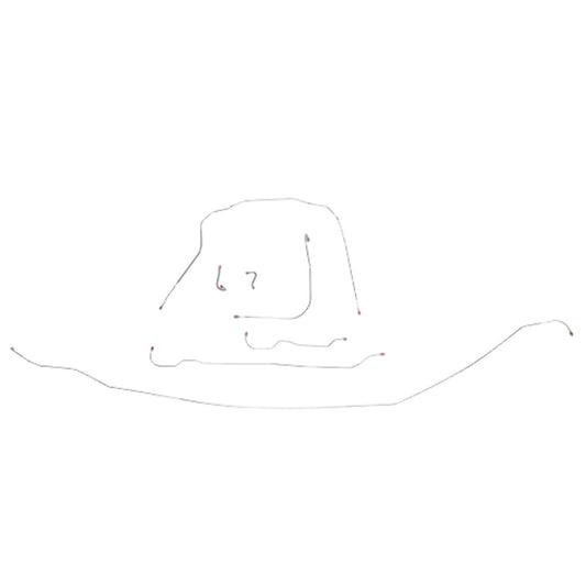 1953-62 Chevrolet Corvette Myers Suspension Line Kit Stainless - VCK5301SS - Front Lines Car Part People