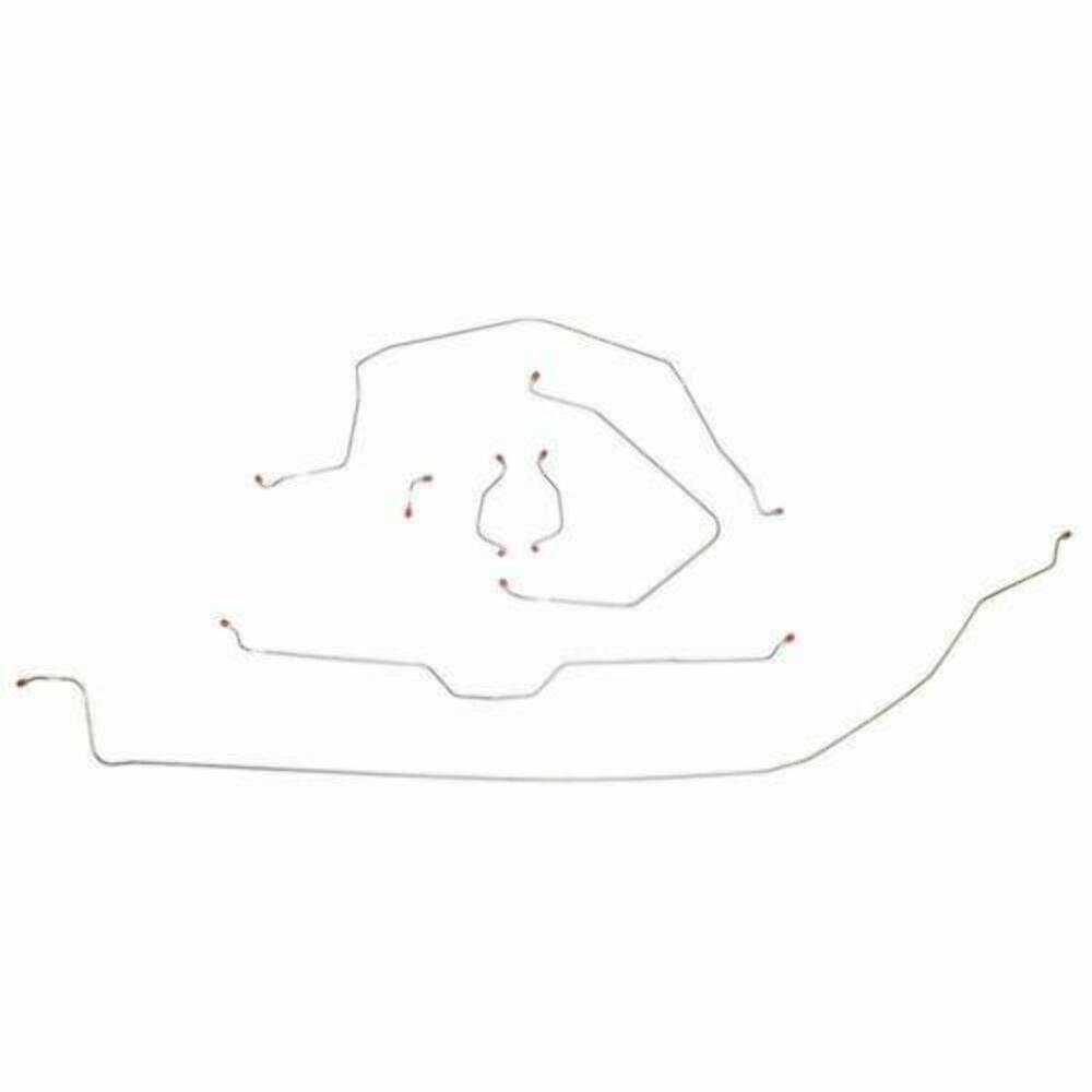 Brake Line Kit For 63-64 Corvette with Power Brakes Complete Steel Fine Lines - Complete Brake Line Kit Car Part People