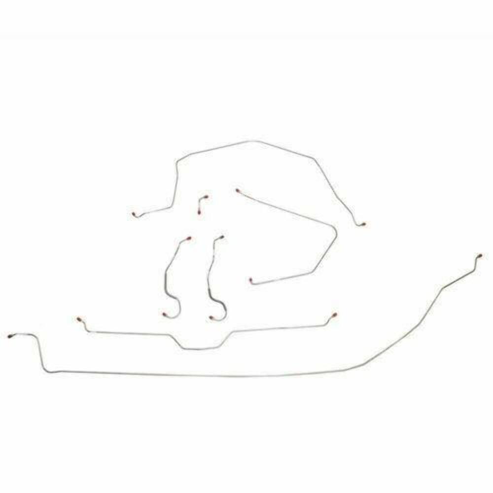 Brake Line Kit For 65 Corvette with Manual Brakes Complete Steel Fine Lines - Complete Brake Line Kit Car Part People