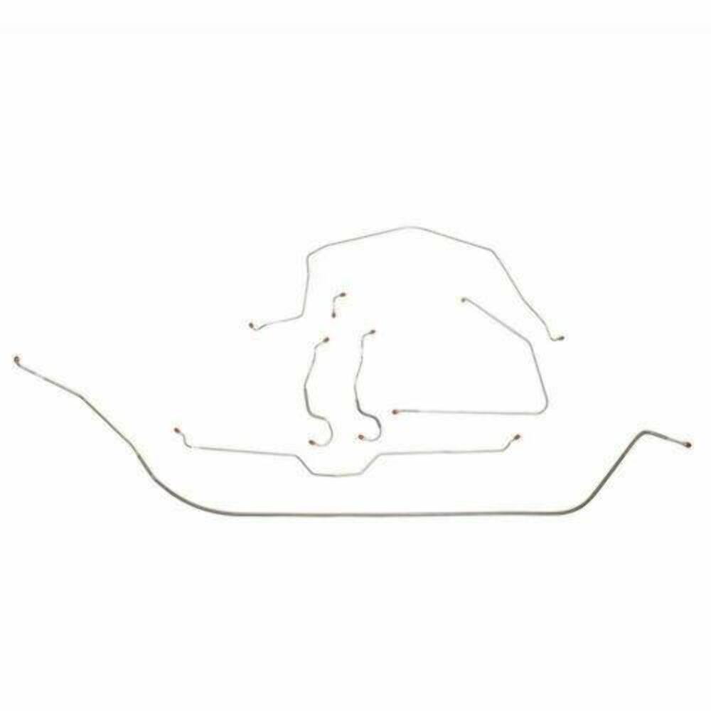 1965 - 1966 Chevrolet Corvette with Power Brakes and Brake Line Kit - VCK6503OM - Complete Brake Line Kit Car Part People
