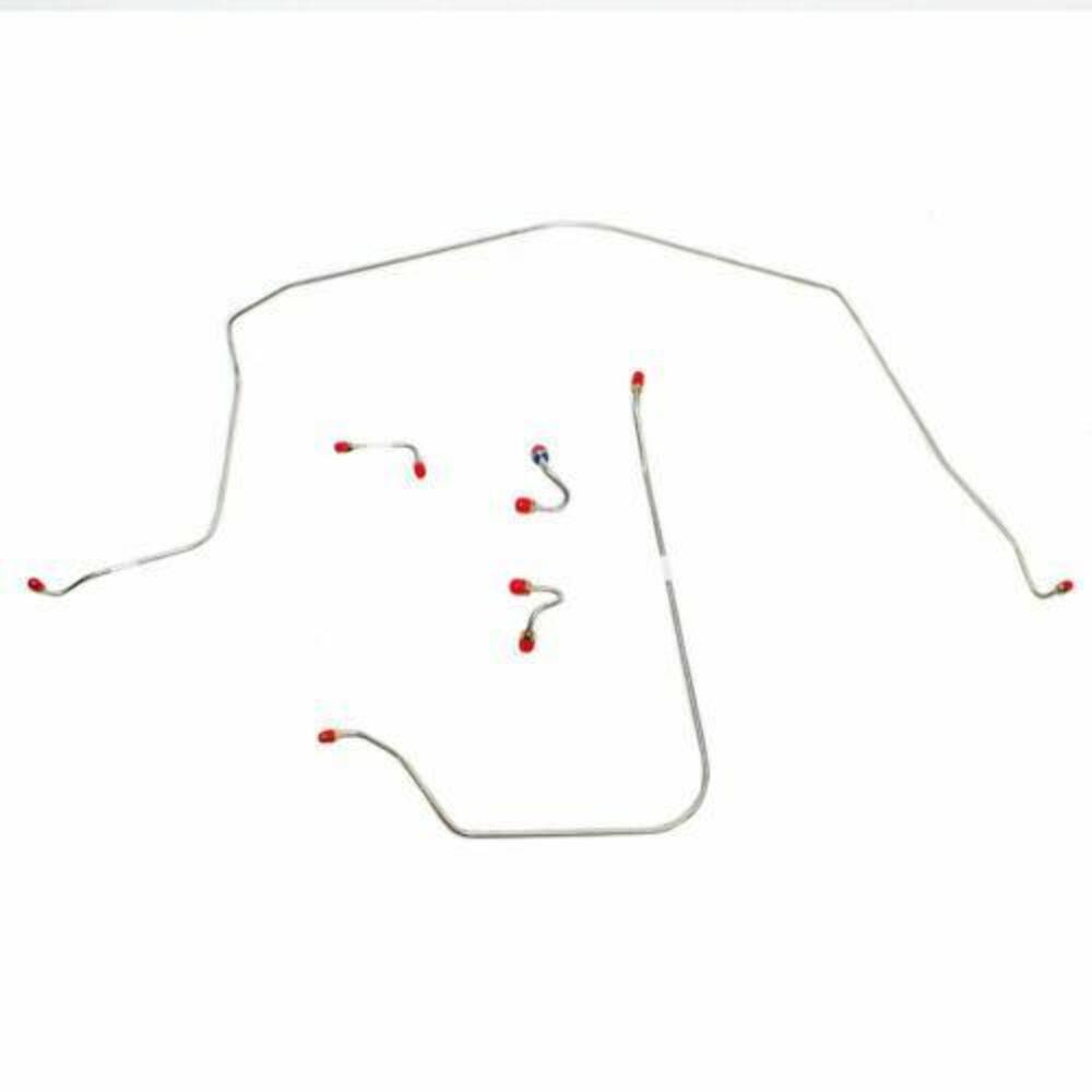 1968 Chevrolet Corvette Front Brake Line Kit 5 Piece Standard Brakes - VKT6801SS - Front Lines Car Part People