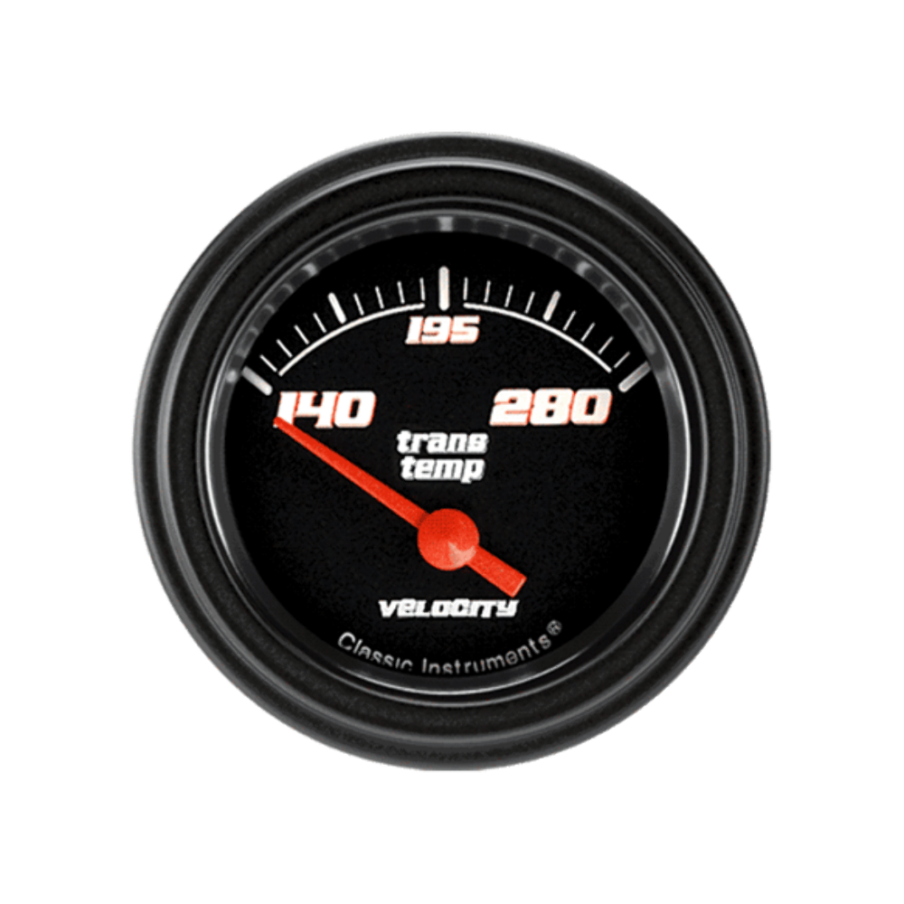Velocity Black 2 1/8" Transmission Temp VS27BBLF