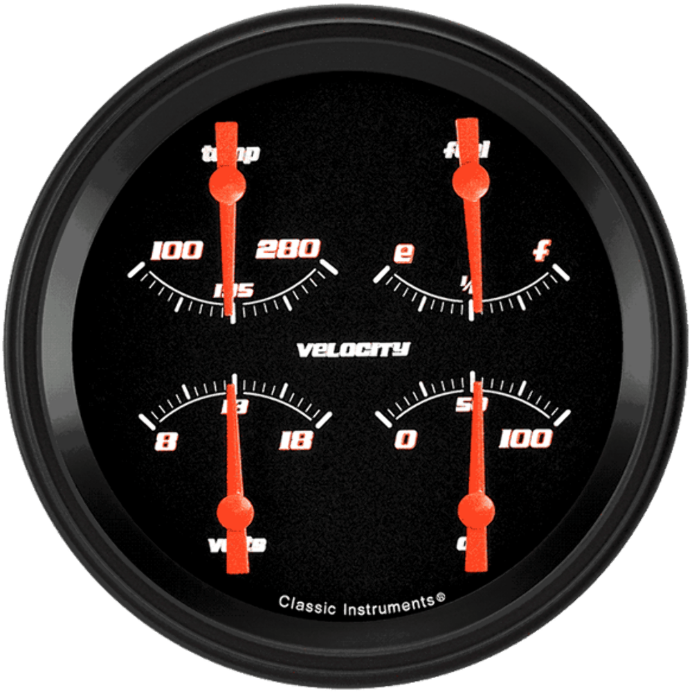 Velocity Black 4 5/8" Quad VS75BBLF