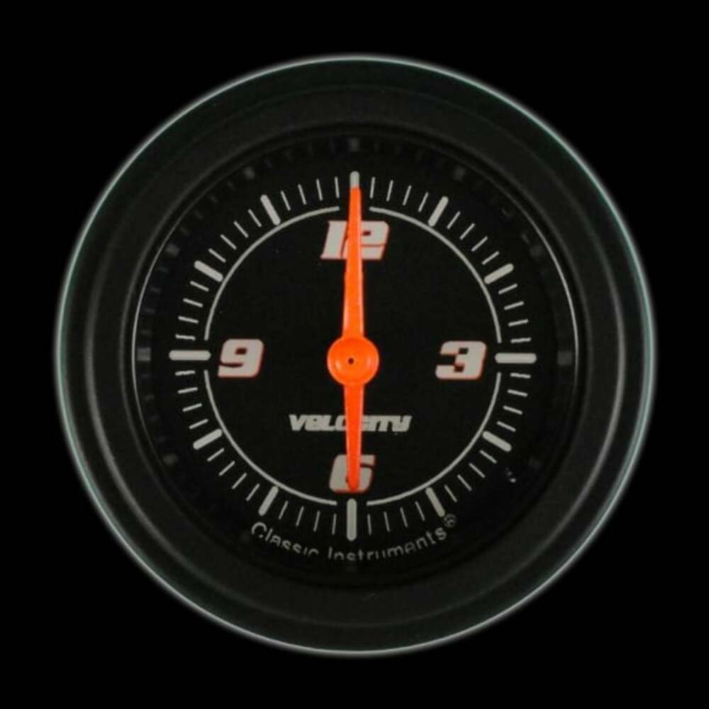 Velocity Black 2 1/8" Clock VS90BBLF