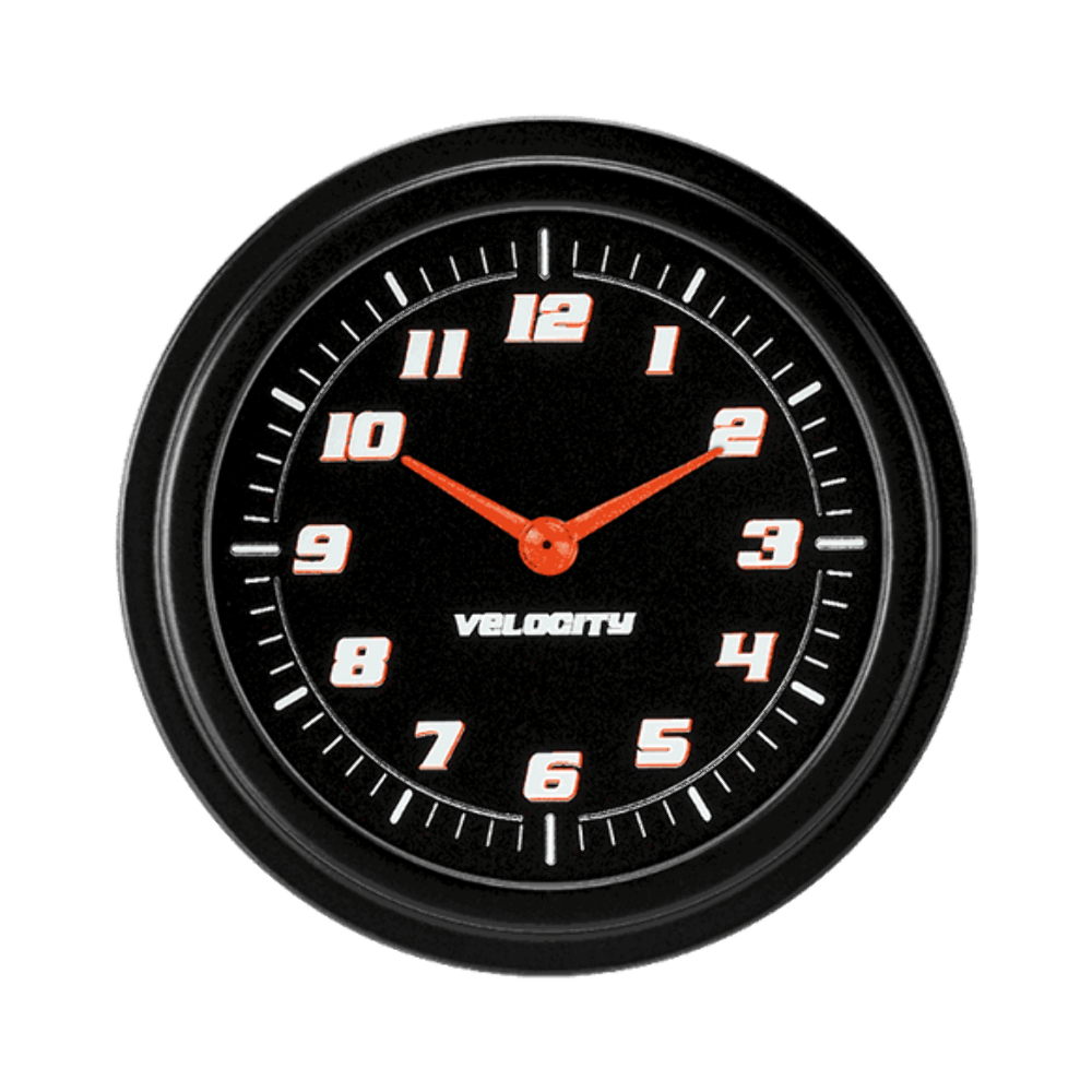 Velocity Black 2 5/8" Clock VS92BBLF