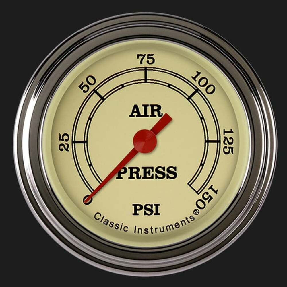 Vintage 2 1/8" Air Pressure Gauge VT118SLF