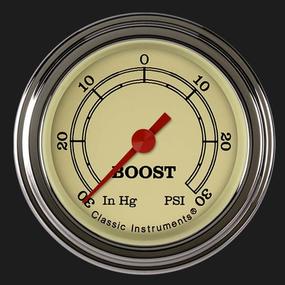 Vintage 2 1/8" Boost/Vac Gauge VT141SLF