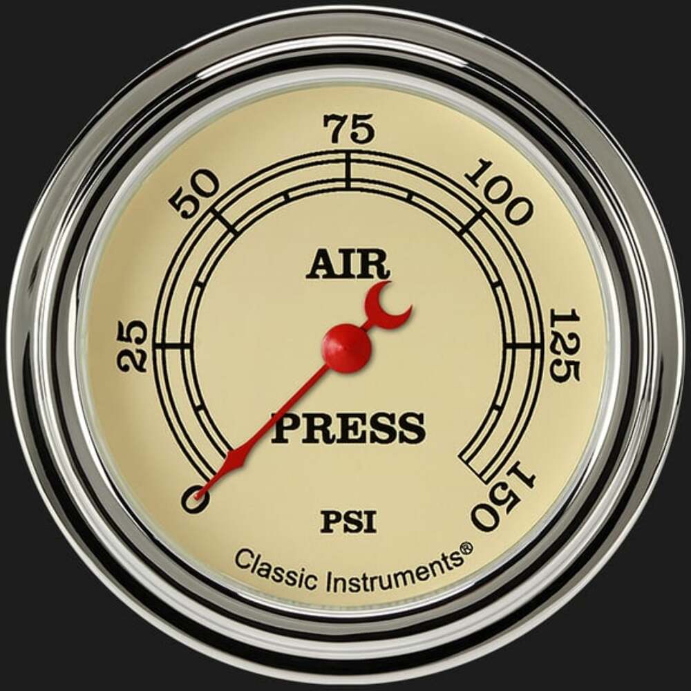 Vintage 2 5/8" Air Pressure Gauge VT318SLF
