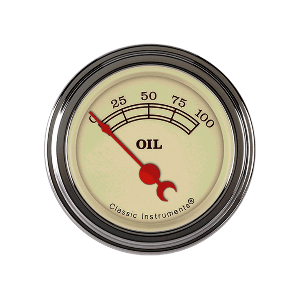 Vintage 2 1/8" Oil Pressure VT81SLF