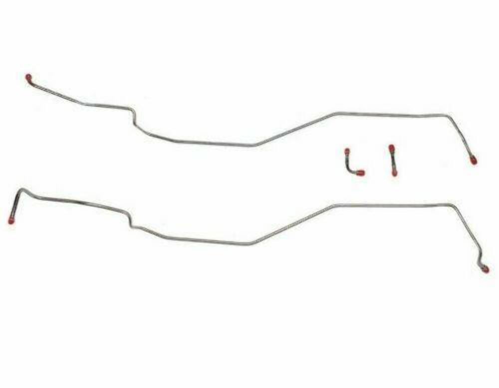 1970-74 Chevrolet Corvette Transmission Cooler Lines 4 Piece Set Steel VTC7501OM - Transmission Lines Car Part People