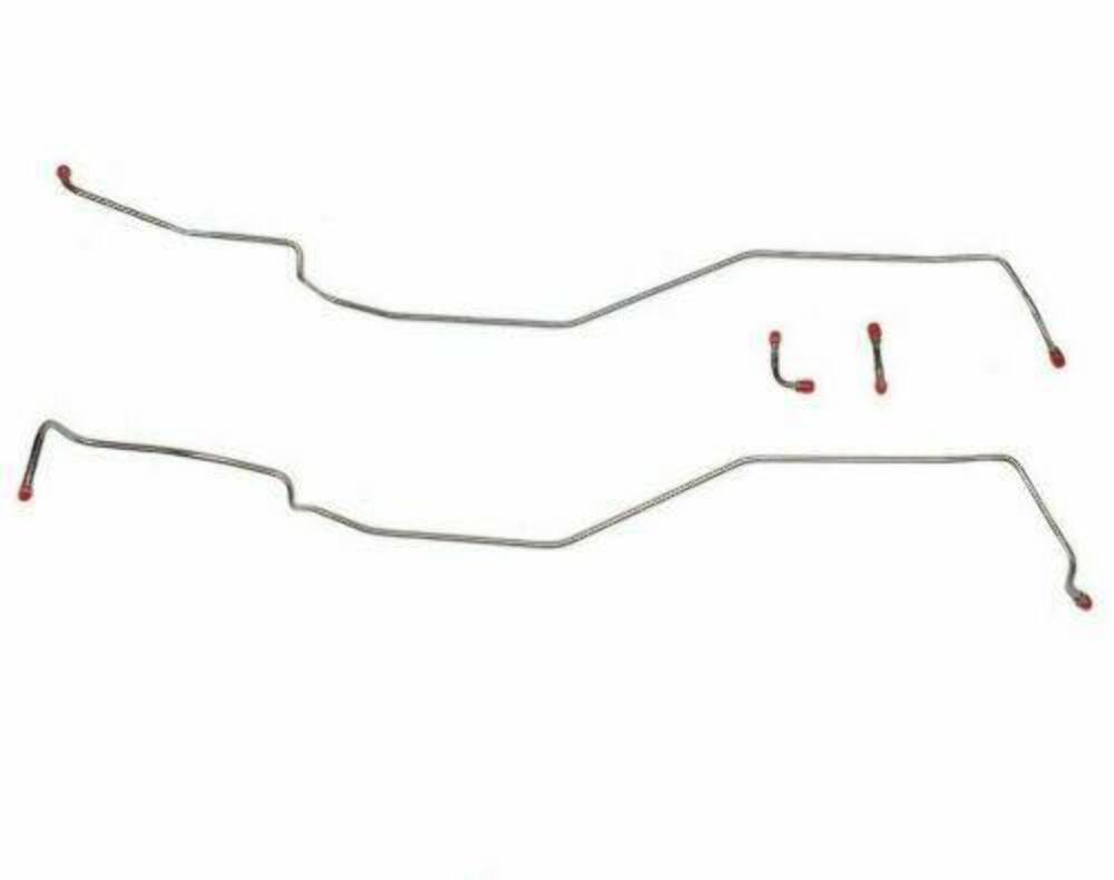 1970-74 Chevrolet Corvette Transmission Cooler Lines 4 Piece Stainless VTC7501SS