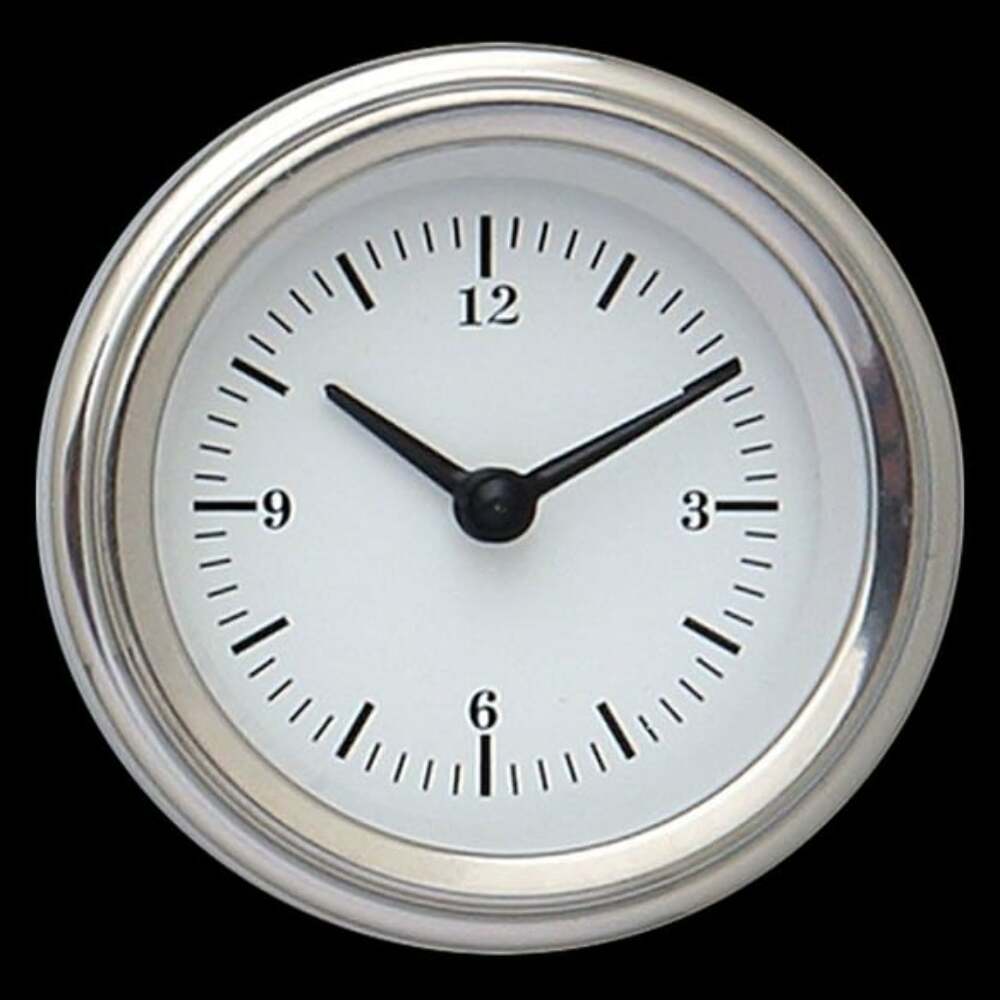 White Hot 2 1/8" Clock WH90SLF