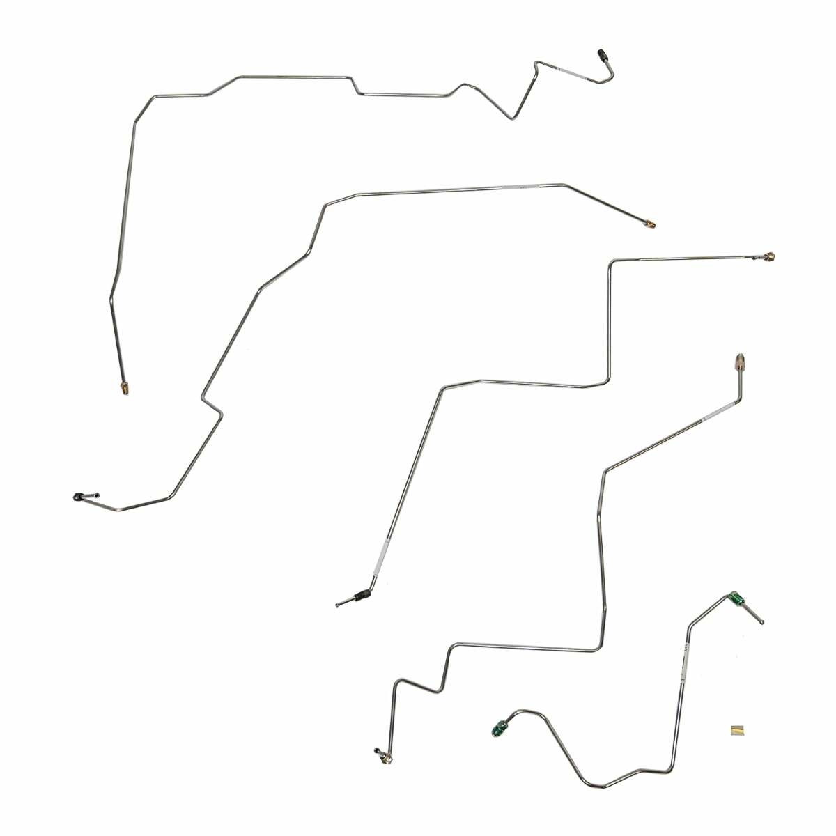 2002-05 Dodge Ram 1500 Front Brake Line Kit 4WD RWABS Stainless Steel WKT0203SS