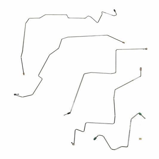 2002-05 Dodge Ram 1500 Front Brake Line Kit 4WD RWABS Stainless Steel WKT0203SS