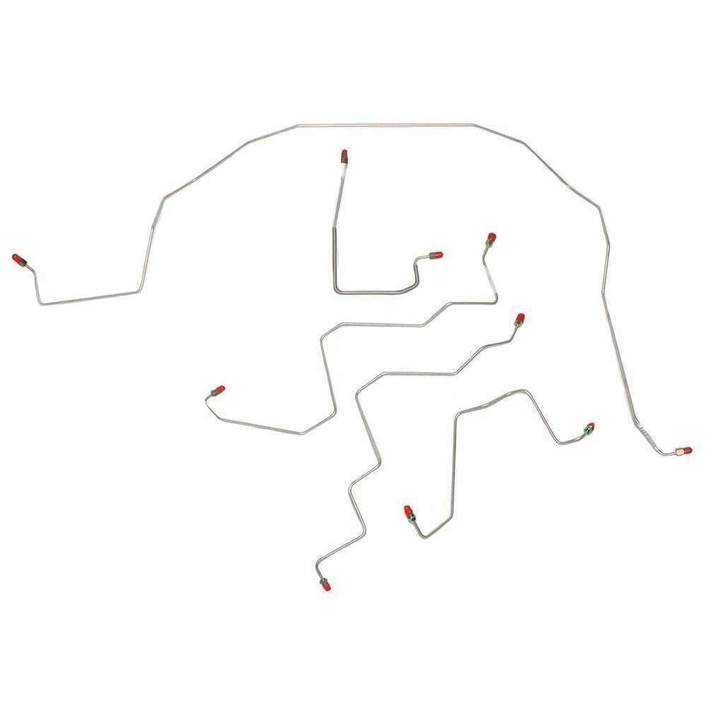 Fits 2006 Dodge Ram 1500 Front Brake Line Kit 4WD Stainless Steel - Front Lines Car Part People