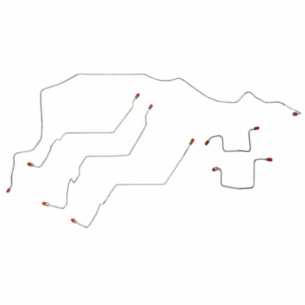 2006-09 Ram 2500 Front Brake Line Kit 4WD AWABS Fine ABS Threads Steel WKT0603OM - Front Lines Car Part People