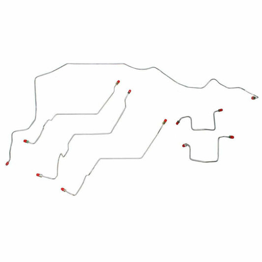 2006-09 Ram 2500 Front Brake Line Kit 4WD AWABS Fine ABS Threads Steel WKT0603OM - Front Lines Car Part People