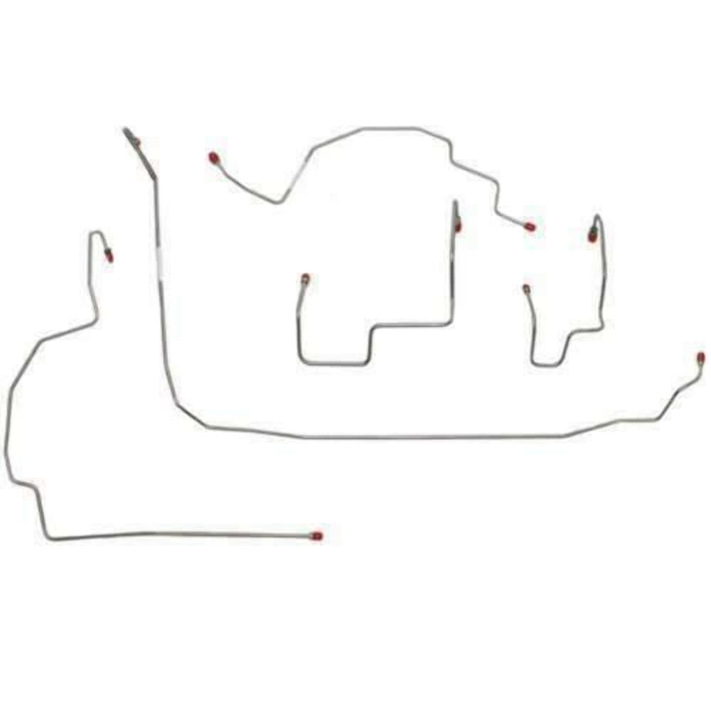 07-11 Jeep Wrangler Front Brake Line Kit AWABS Stainless Steel - Front Lines Car Part People