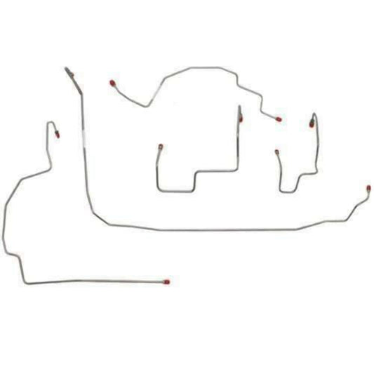 07-11 Jeep Wrangler Front Brake Line Kit AWABS Stainless Steel - Front Lines Car Part People