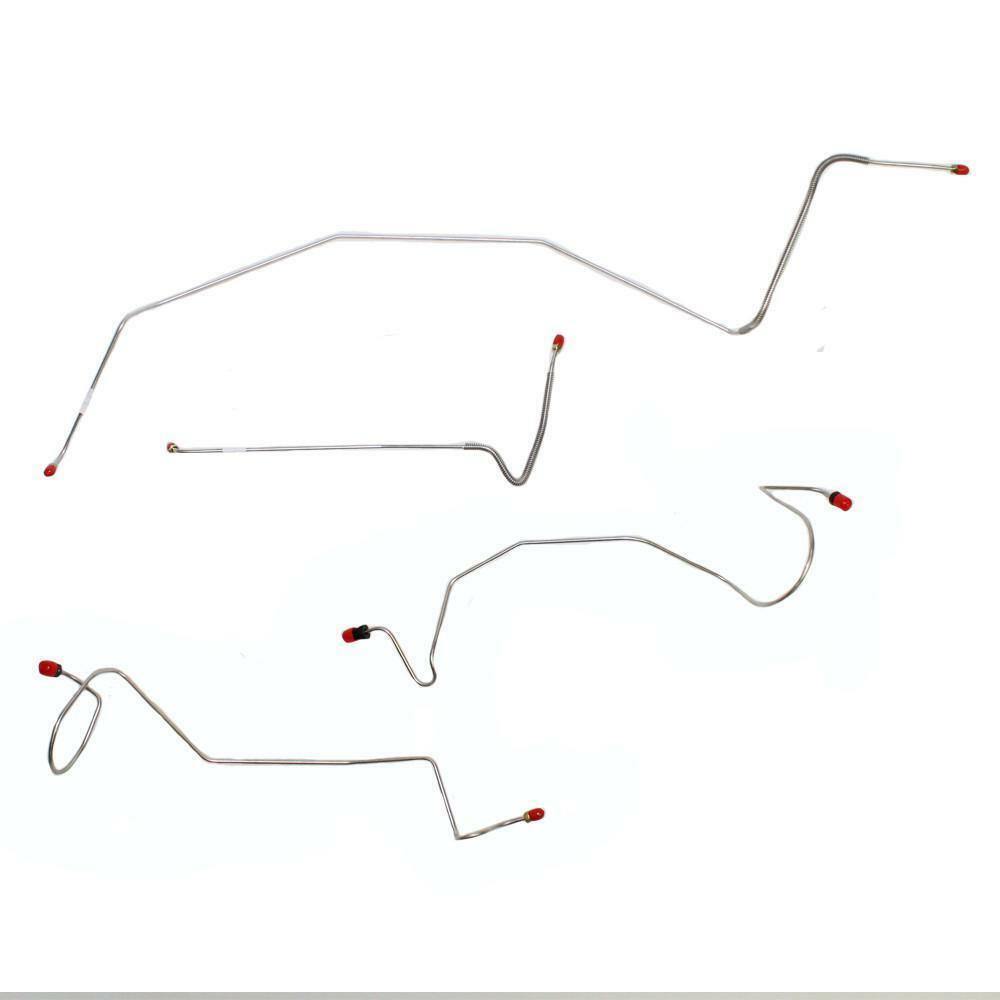 1978 Dodge W150 Front Brake Line Kit 4WD Front Brake Lines Stainless - WKT7802SS - Front Lines Car Part People