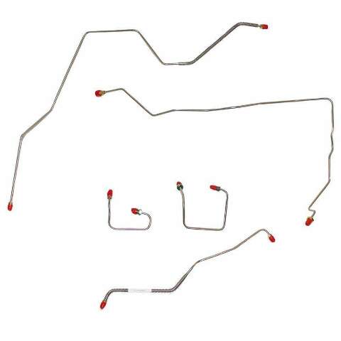 1995-2001 Jeep Cherokee Front Brake Line Kit Non-ABS Steel WKT9141OM