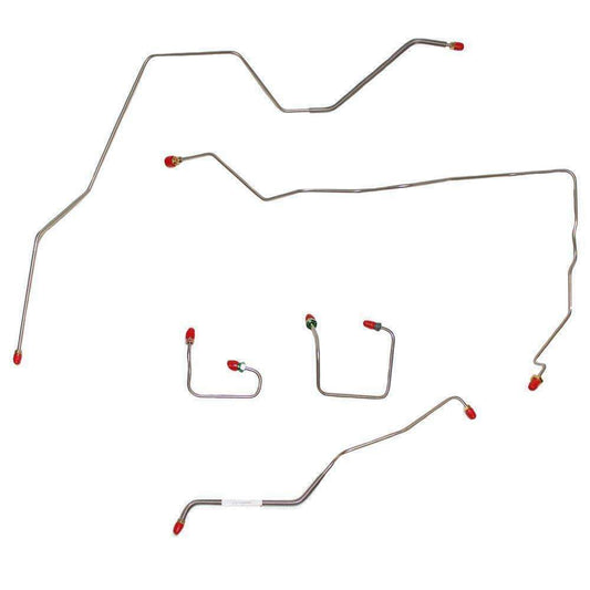 For Jeep Cherokee 1994-2001 Front Brake Line Kit No ABS Stainless WKT9141SS-CP - Front Lines Car Part People