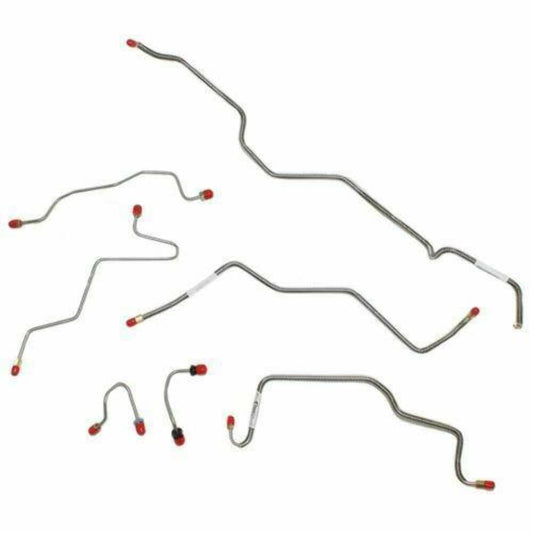 1981-93 Dodge W250 Front Brake Line Kit 4WD Rear-ABS Stainless WKT9201SS