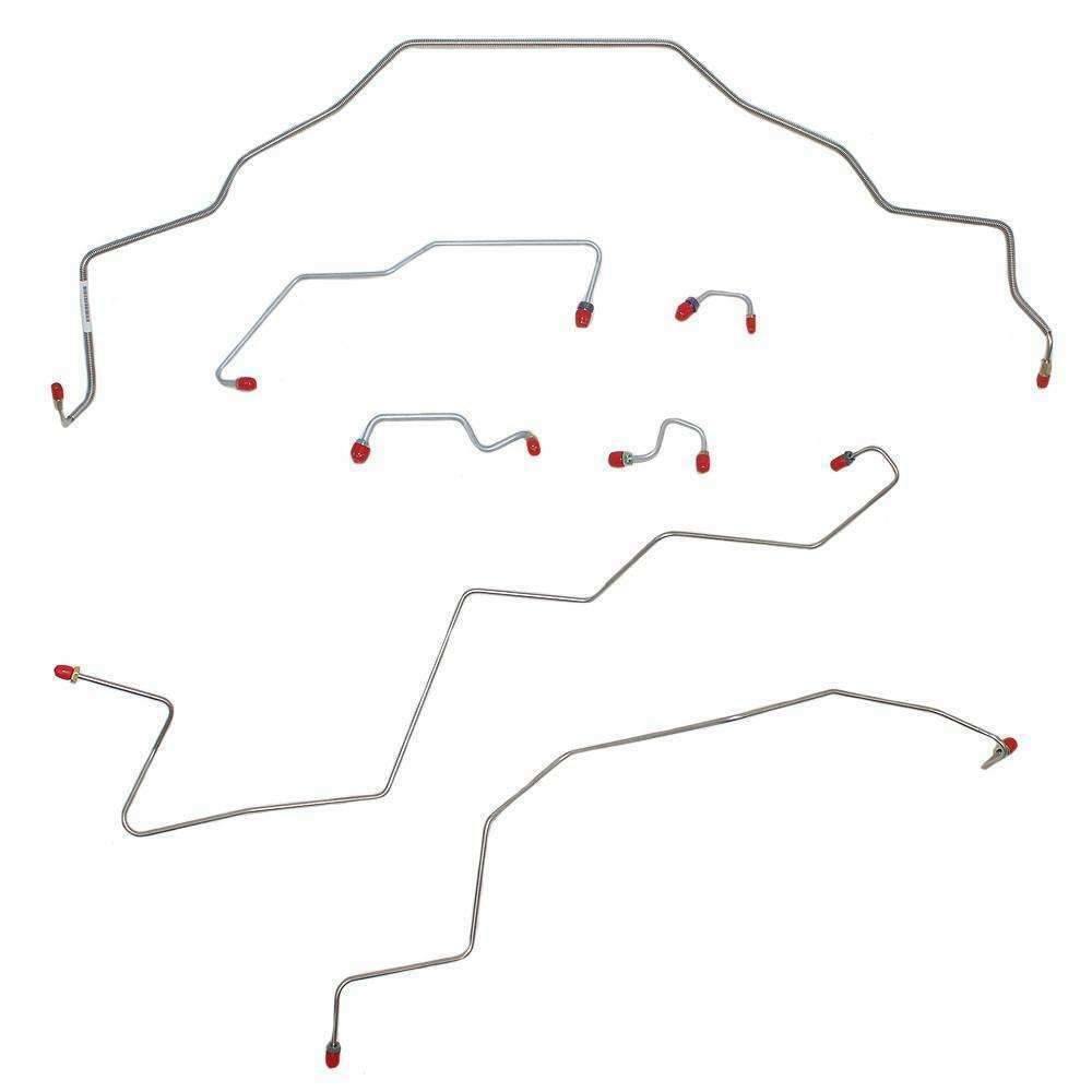 95-97 Dodge Ram Front Brake Line Kit 2WD AWABS Stainless Steel - Front Lines Car Part People