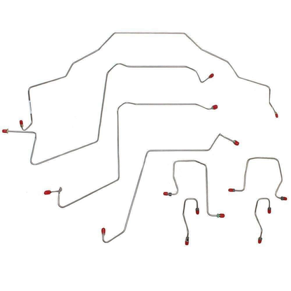1998-02 Dodge Ram 2500/3500 Front Brake Line Kit 2WD RWABS Stainless Steel