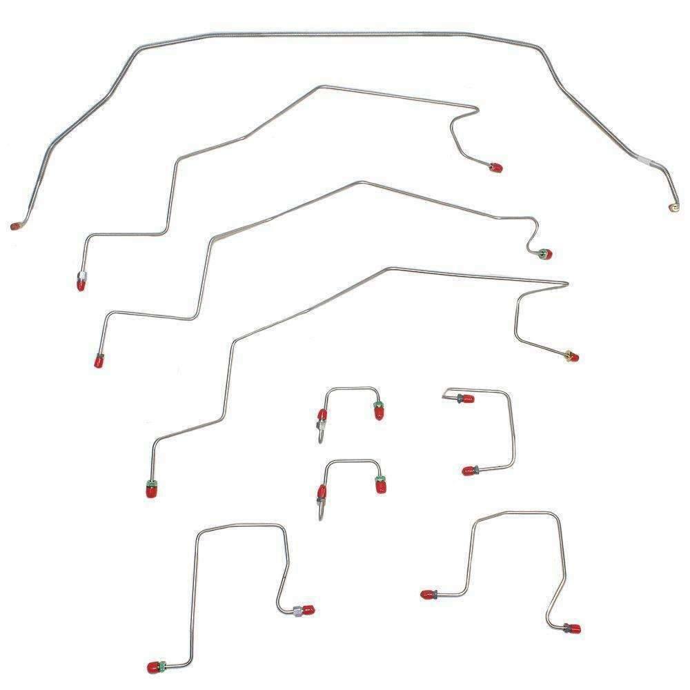 98-01 Dodge Ram 2500 Front Brake Line Kit 2WD AWABS Stainless Steel